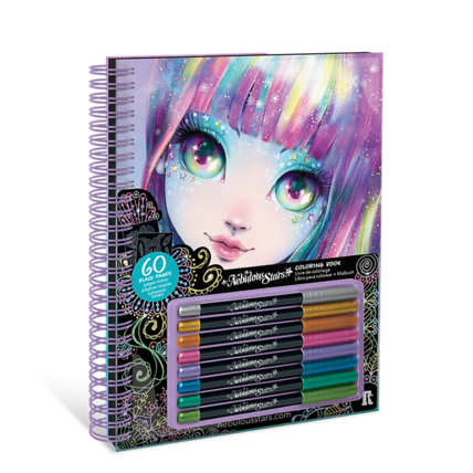 Avis Carnet de coloriage à pages noires Isadora NEBULOUS STARS 1