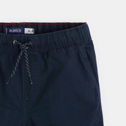 Avis Bermuda slim en toile unie gris garçon OKAIDI 2