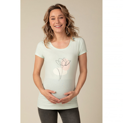 Avis T-shirt de grossesse manches courtes printé Prémaman 1