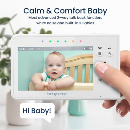 Avis Babyphone vidéo avec écran divisé 4,3“ et 2 caméras Babysense 8