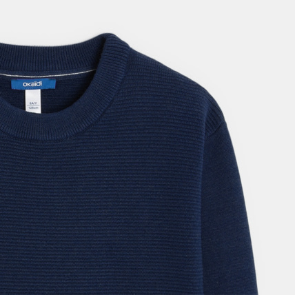 Avis Pull à poche kangourou bleu garçon OKAIDI 2