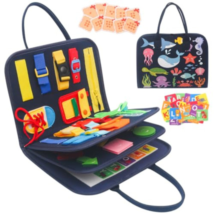 Avis Tableau d'activités Busy board Montessori pour enfants WITHOSENT 1