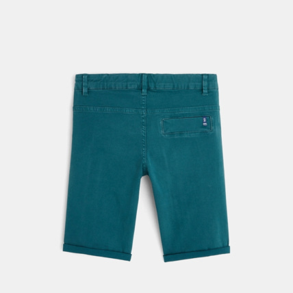 Avis Bermuda slim en toile unie bleu garçon OKAIDI 5