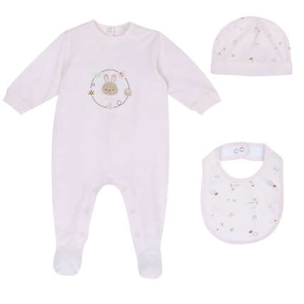 Avis Coffret Cadeau avec Grenouillère, Bonnet Et Bavoir Chicco 2
