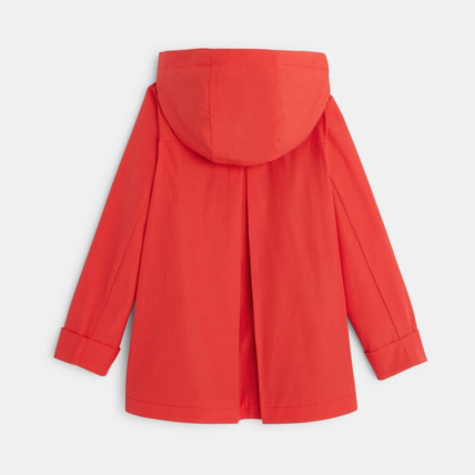 Avis Trench déperlant à capuche rouge fille OKAIDI 6
