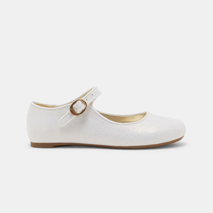 Avis Ballerine microfibre irisée à bride blanches fille OKAIDI 1