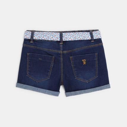 Avis Short en jean ceinturé bleu fille OKAIDI 3