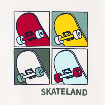 Avis Sweat-shirt motif skate blanc garçon OKAIDI 3