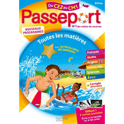 Avis Passeport - Du CE2 au CM1 (8-9 ans) - Cahier de vacances 2022 Hachette Éducation 1