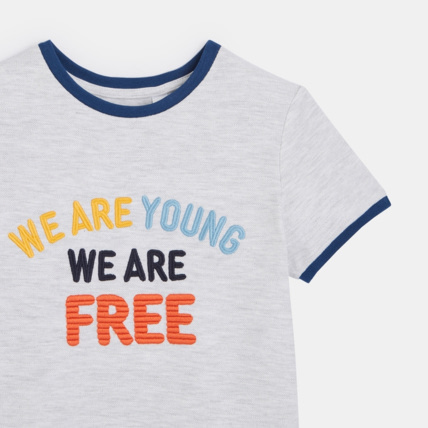 Avis T-shirt "We are young, we are free" gris garçon OKAIDI 4