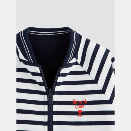 Avis Sweat-shirt réversible bleu fille OKAIDI 3