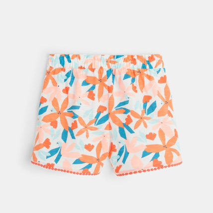 Avis Short imprimé en jersey de coton orange fille OKAIDI 4