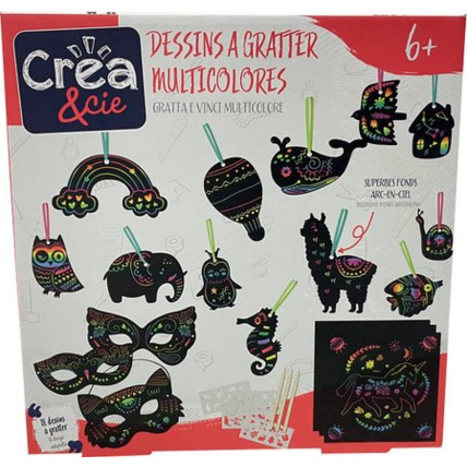 Avis Dessins à gratter multicolores CRÉA & CIE 1