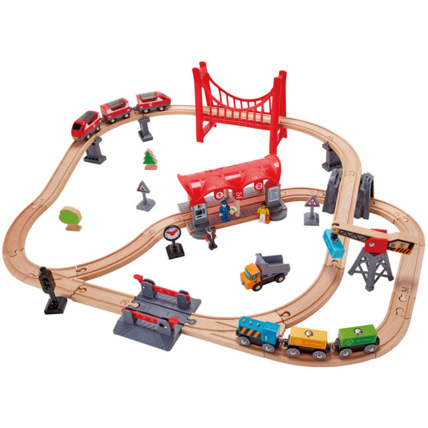 Avis Circuit de train en bois La ville animé HAPE 1