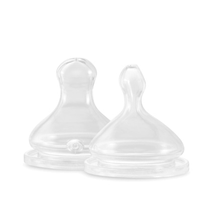 Avis Lot de 2 tétines en silicone débit rapide (L) Élhée 1