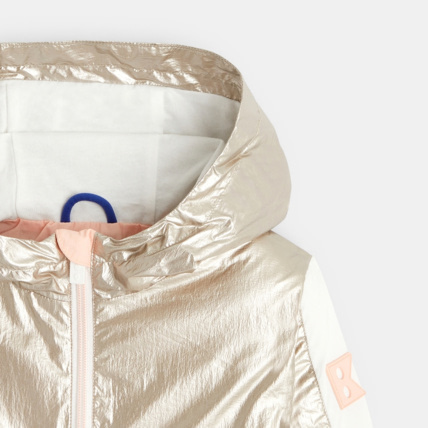 Avis Blouson à capuche irisé et pastel orange fille OKAIDI 4