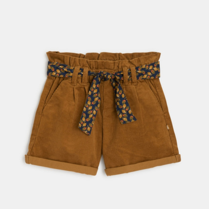 Short ceinture en velours cotele marron fille OKAIDI Comparateur Avis Prix