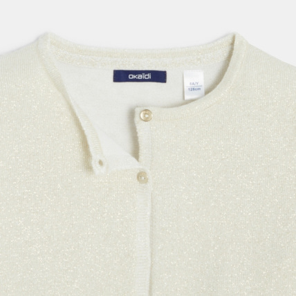 Avis Gilet boléro pailleté beige fille OKAIDI 2