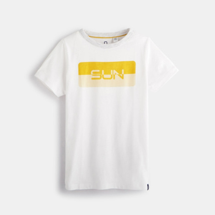 Avis T-shirt manches courtes blanc garçon OKAIDI 1