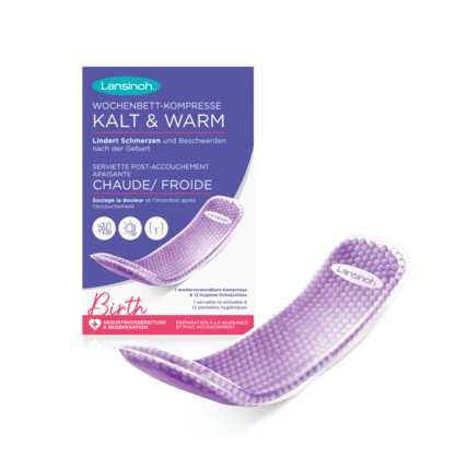 Avis Serviette Post-Accouchement Apaisante Chaude / Froide Lansinoh 1