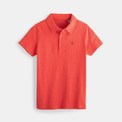 Avis Polo uni rouge garçon OKAIDI 1
