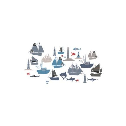 Avis 29 stickers theme pirate chambre garcon Vertbaudet 1