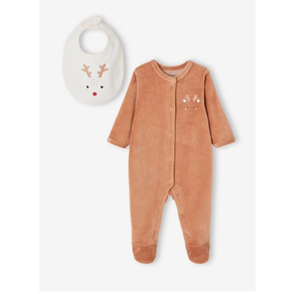 Avis Coffret Noël Renne dors-bien + bavoir bébé Vertbaudet 1