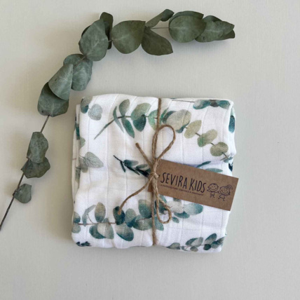 Avis Maxi lange couverture en viscose de bambou, Eucalyptus Sevira Kids 6