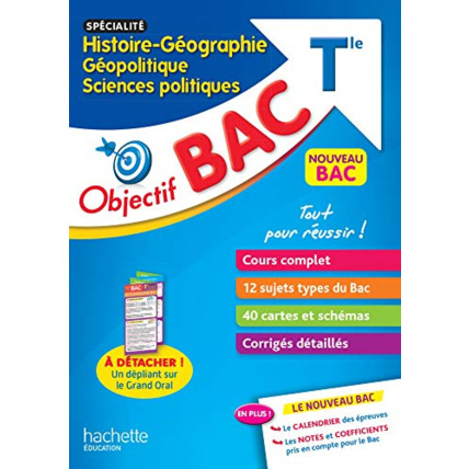 Avis Objectif Bac - Spécialité Histoire-Géographie, Géopolitique, Sc. Politiques Term Hachette Éducation 1