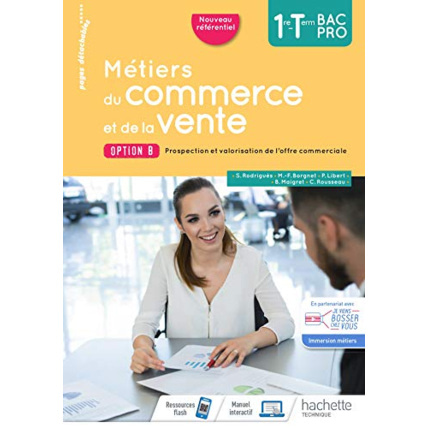 Avis Métiers du commerce et de la vente option B 1re/Term Bac Pro - cahier de l'élève- Éd. 2020 Hachette Éducation 1