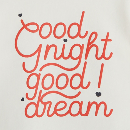 Avis Pyjama 2 pièces à message "Good night, good dream" rouge fille OKAIDI 3