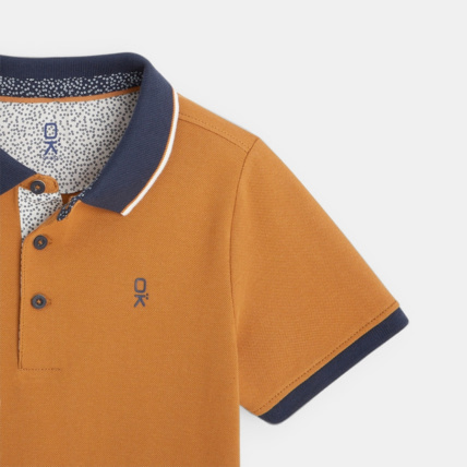 Avis Polo piqué col couleur beige garçon OKAIDI 2