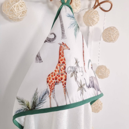 Avis Grande cape de bain en coton et bambou, Safari Sevira Kids 2