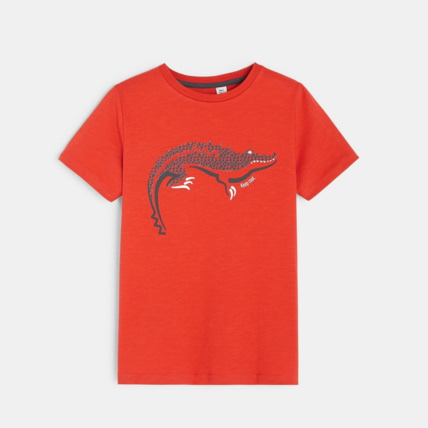Avis T-shirt animaux du désert orange garçon OKAIDI 1
