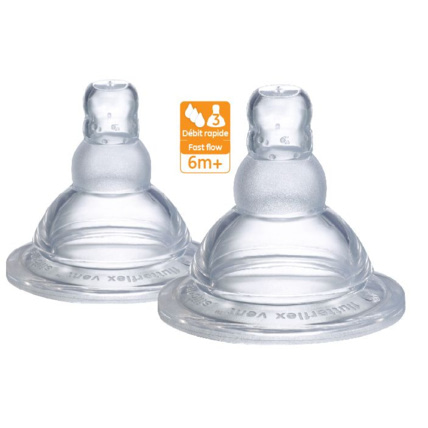 Avis Tétines en silicone Mii Sophie la girafe 6-9 mois / débit rapide VULLI 1