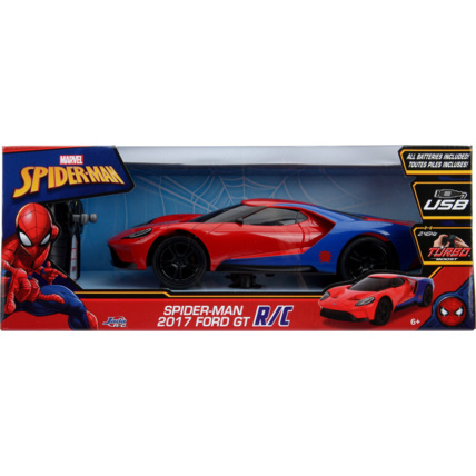 Avis Voiture radiocommandée ford GT 1/16 Jada Spiderman SMOBY 1