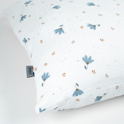 Avis Taie d'oreiller en gaze de coton, Bleuet Sevira Kids 2