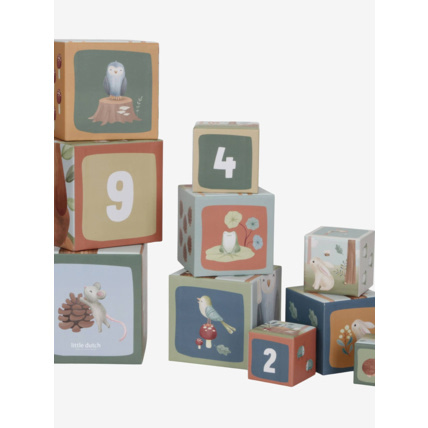 Avis Cubes à empiler en carton - Forest Friends LITTLE DUTCH 1