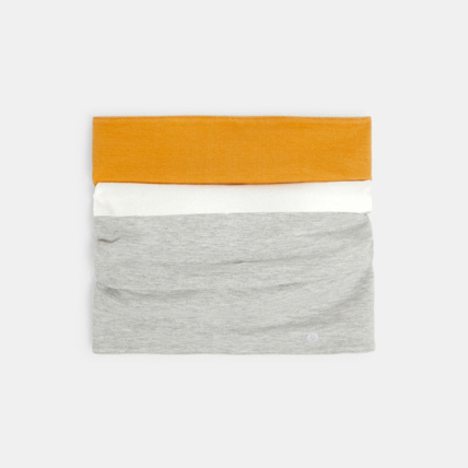 Avis Snood piqué colorblocks jaune garçon OKAIDI 1