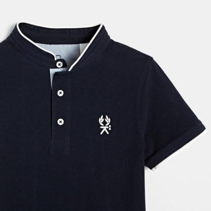 Avis Polo col Officier bleu garçon OKAIDI 3