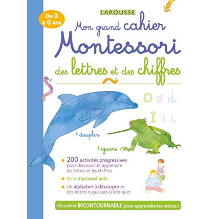 Avis Mon grand cahier MONTESSORI des lettres et des chiffres LAROUSSE 1
