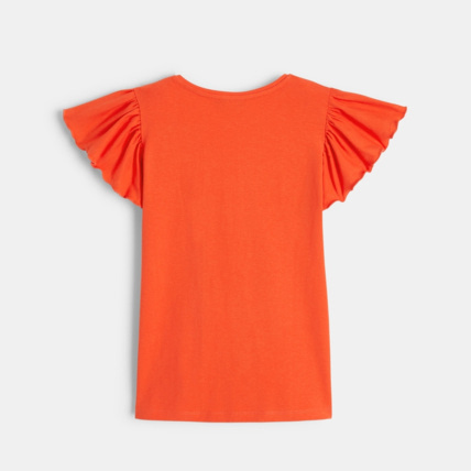 Avis T-shirt à manches volantées rouge fille OKAIDI 4