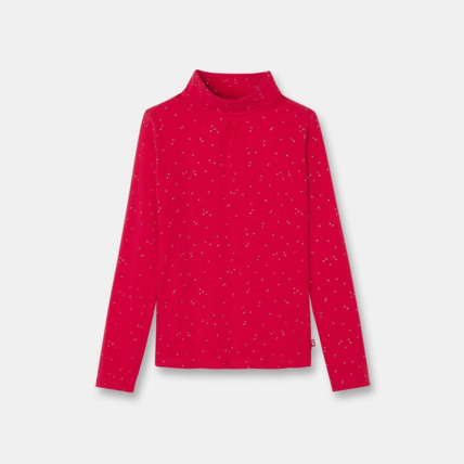 Avis T-shirt col roulé rouge fille OKAIDI 1