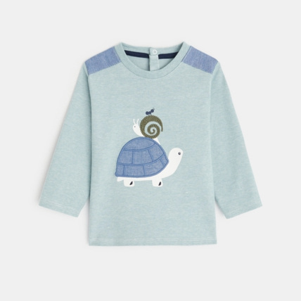 Avis T-shirt rayé manches longues tortue OBAÏBI 1