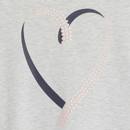 Avis T-shirt sport effet 2-en-1 motif coeur gris fille OKAIDI 3