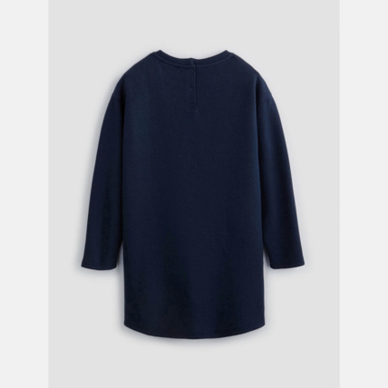 Avis Robe maille quiltée à message bleue fille OKAIDI 2