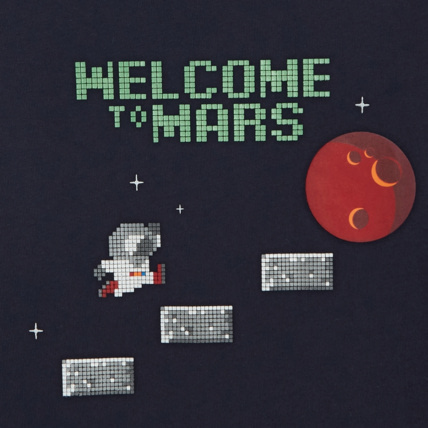 Avis T-shirt coton bio à motif videogame phosphorescent bleu garçon OKAIDI 2
