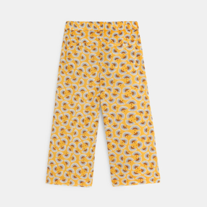 Avis Pantalon court et large jaune fille OKAIDI 3