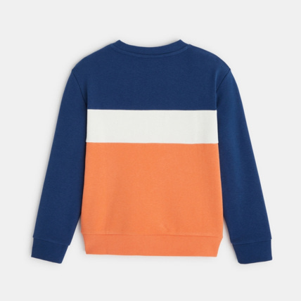 Avis Sweat-shirt tricolore orange garçon OKAIDI 4