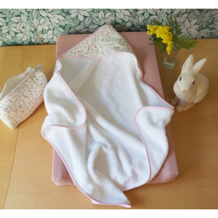Avis Cape de bain éponge Liberty Alice rose LUCIOLE ET CIE 2